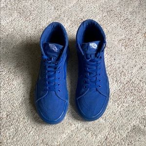 solid blue vans